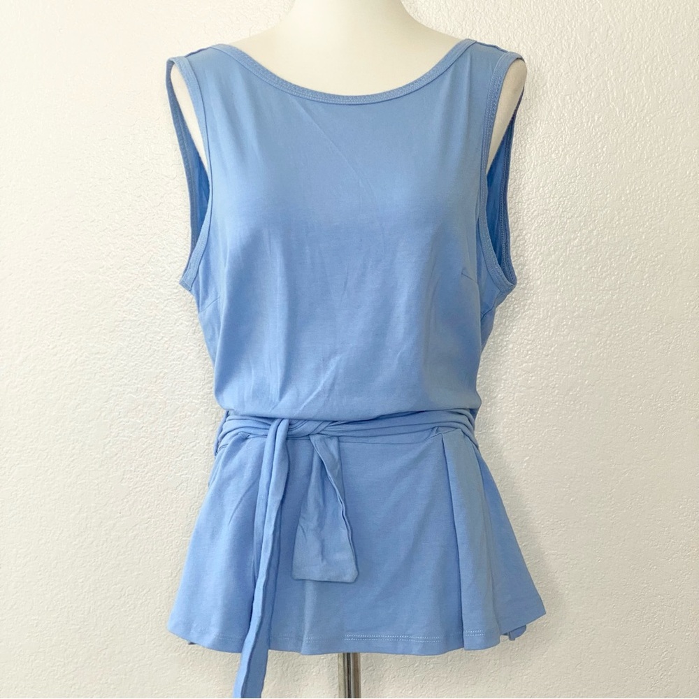 ANTHROPOLGIE BLUE BLOUSE - Picture 1 of 3